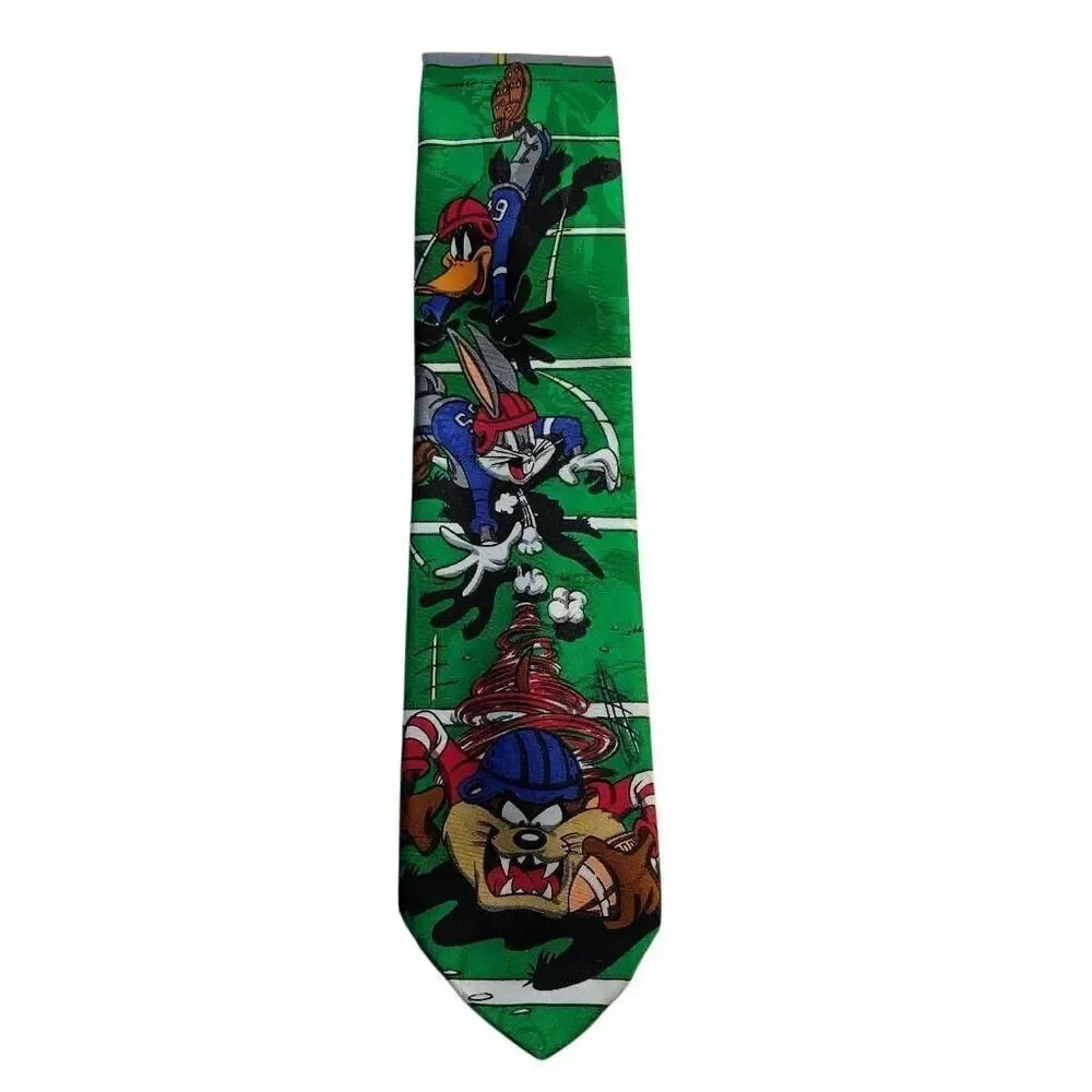 Vintage Looney Tunes Mania Football Season Tie
